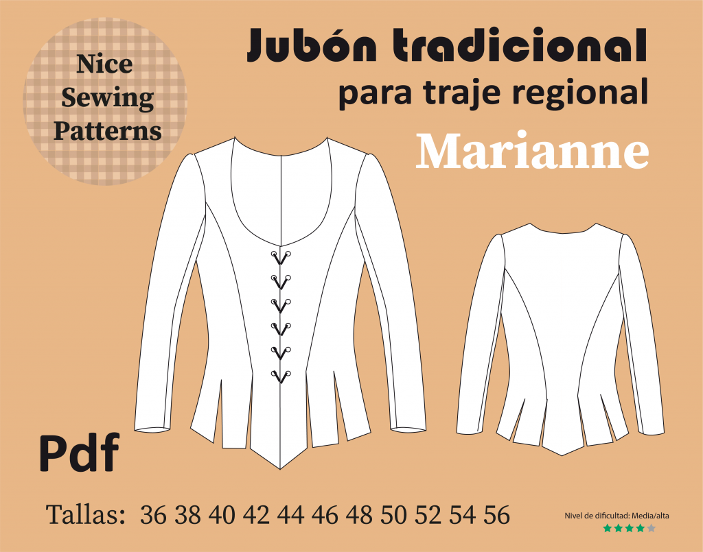 patron jubon de baturra
