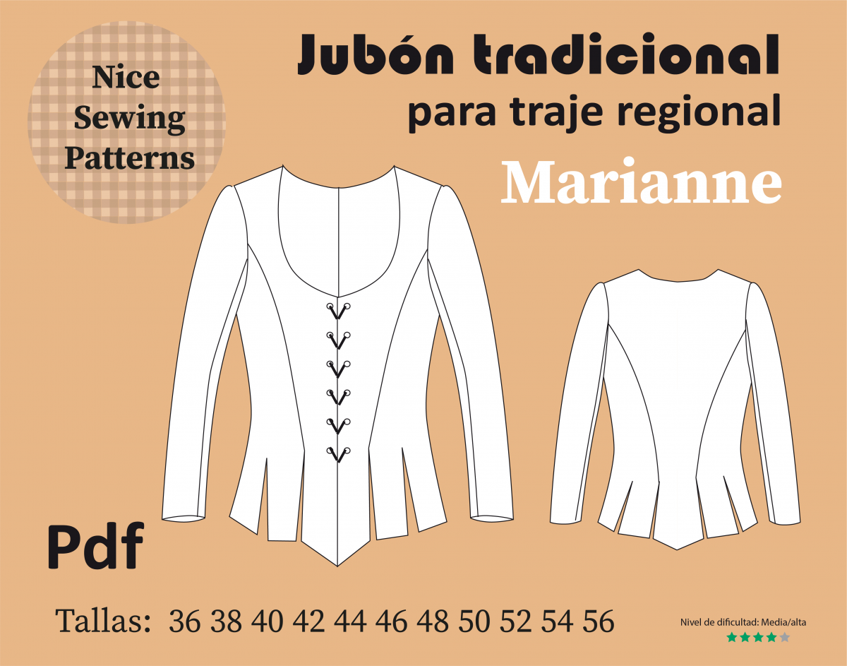 patron de jubon regional