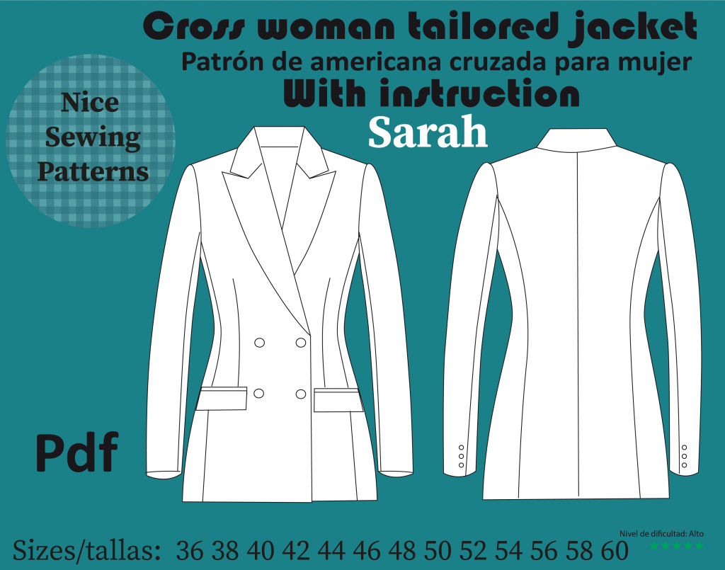 patron de americana para mujer en pdf descargable